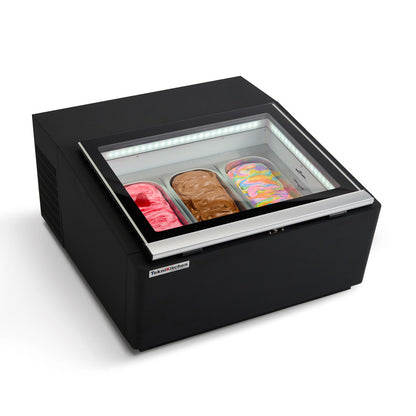 Vitrina expositora de gelato - TKNS03B/W